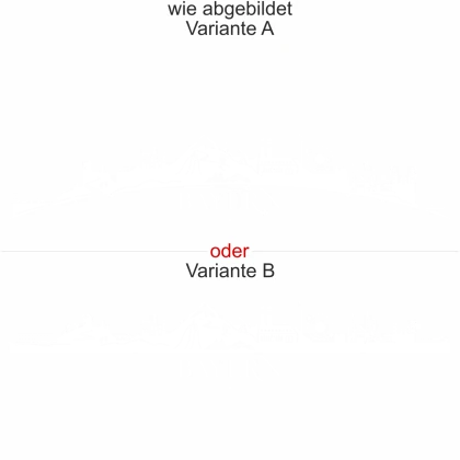 Wohnmobilaufkleber Skyline Bayern - wie abgebildet - Ansicht Farbauswahl - Varianten A und B