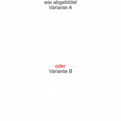 Preview: Wohnmobilaufkleber Skyline Brandenburg - wie abgebildet - Ansicht Farbauswahl - Varianten A und B