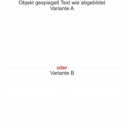 Wohnmobilaufkleber Skyline von Nordrhein-Westfalen - gespiegelt - Text wie abgebildet - Ansicht Farbauswahl - Varianten A und B