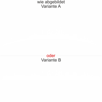 Preview: Wohnmobilaufkleber Skyline Ostfriesland - wie abgebildet - Ansicht Farbauswahl - Varianten A und B