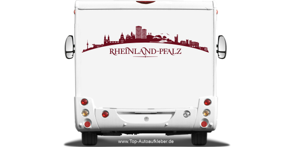Wohnmobilaufkleber Skyline Rheinland-Pfalz