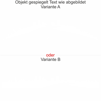Wohnmobilaufkleber Skyline Ruhrgebiet - gespiegelt - Text wie abgebildet - Ansicht Farbauswahl - Varianten A und B