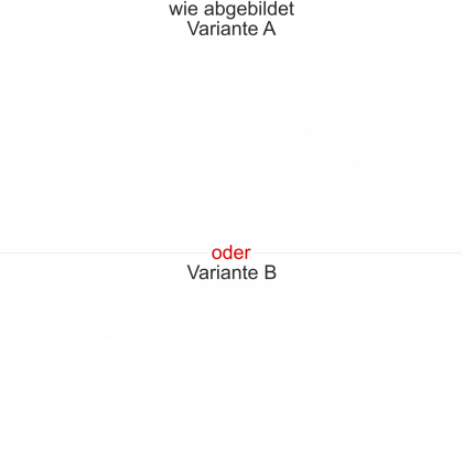 Preview: Wohnmobilaufkleber Skyline Sachsen-Anhalt - wie abgebildet - Ansicht Farbauswahl - Varianten A und B