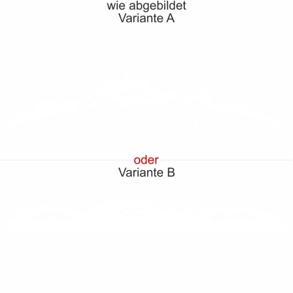 Wohnmobilaufkleber Skyline Schwarzwald - wie abgebildet - Ansicht Farbauswahl - Varianten A und B