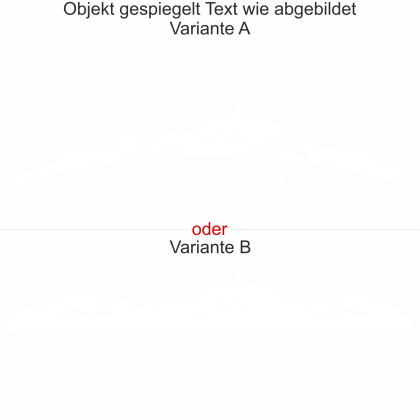 Wohnmobilaufkleber Skyline Schwarzwald - gespiegelt - Text wie abgebildet - Ansicht Farbauswahl - Varianten A und B