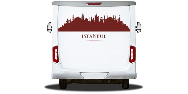 Wohnmobilaufkleber Skyline von Istanbul