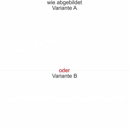Preview: Wohnmobilaufkleber Skyline von Niedersachsen - wie abgebildet - Ansicht Farbauswahl - Varianten A und B