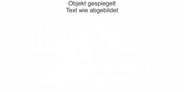 Wohnmobilaufkleber Sydney - Ansicht Ausrichtung und Farbauswahl