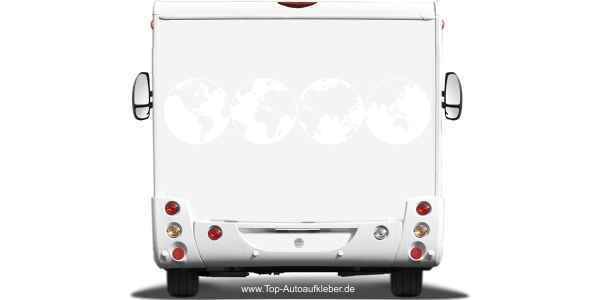 Preview: Wohnmobilaufkleber Weltkarte Preview: Wohnmobilaufkleber Weltkarte