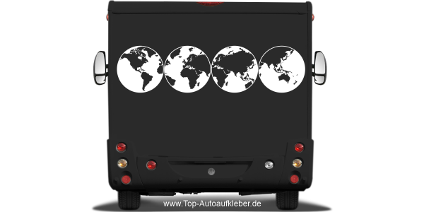 Preview: Wohnmobilaufkleber Weltkarte Preview: Wohnmobilaufkleber Weltkarte