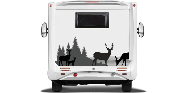 Preview: Wohnmobilaufkleber Wildwechsel Preview: Wohnmobilaufkleber Wildwechsel