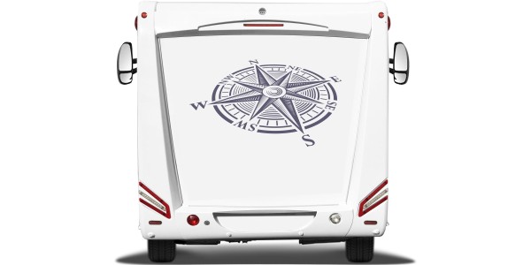 Preview: Wohnmobilaufkleber Windrose