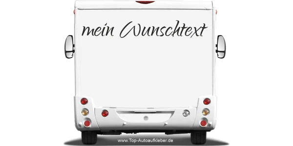 Wohnmobilaufkleber Wunschtext | 10