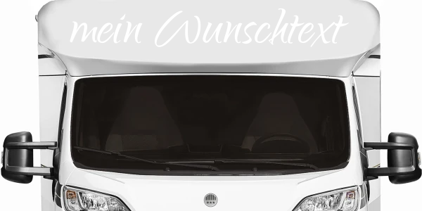 Wohnmobilaufkleber Wunschtext | 10