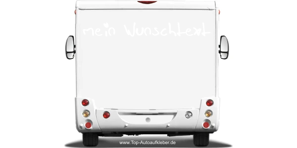 Wohnmobilaufkleber Wunschtext | 12