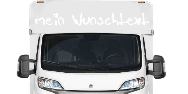 Wohnmobilaufkleber Wunschtext | 12