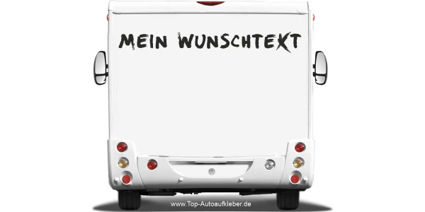 Wohnmobilaufkleber Wunschtext | 14