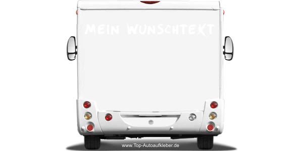Wohnmobilaufkleber Wunschtext | 14