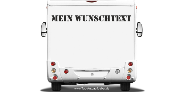 Preview: Wohnmobilaufkleber Wunschtext | 15