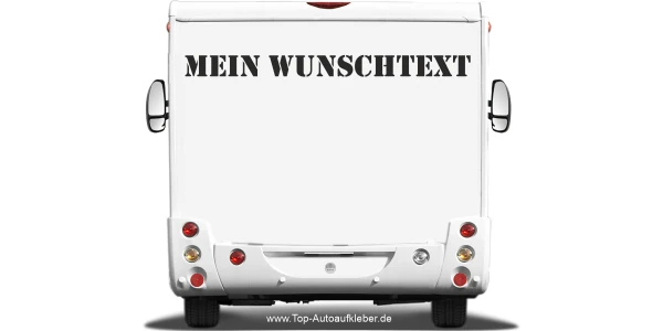Wohnmobilaufkleber Wunschtext | 15