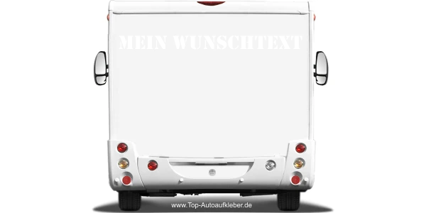 Wohnmobilaufkleber Wunschtext | 15