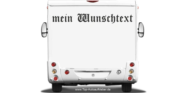 Wohnmobilaufkleber Wunschtext | 16