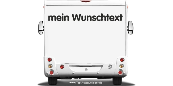 Wohnmobilaufkleber Wunschtext | 17