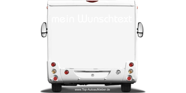 Wohnmobilaufkleber Wunschtext | 18