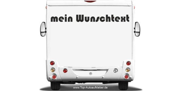 Wohnmobilaufkleber Wunschtext | 19