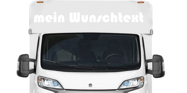 Wohnmobilaufkleber Wunschtext | 19