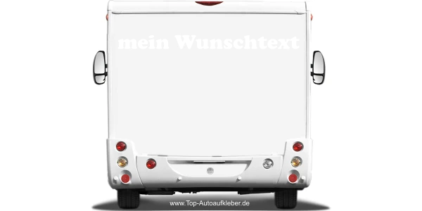 Wohnmobilaufkleber Wunschtext | 21