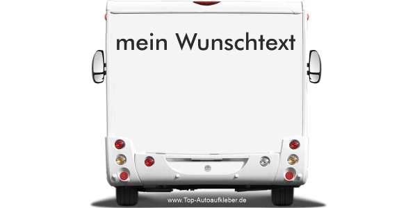 Preview: Wohnmobilaufkleber Wunschtext | 23
