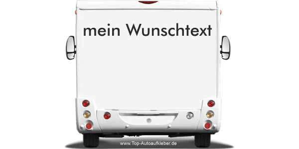 Wohnmobilaufkleber Wunschtext | 23