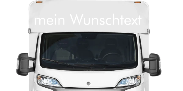 Wohnmobilaufkleber Wunschtext | 23