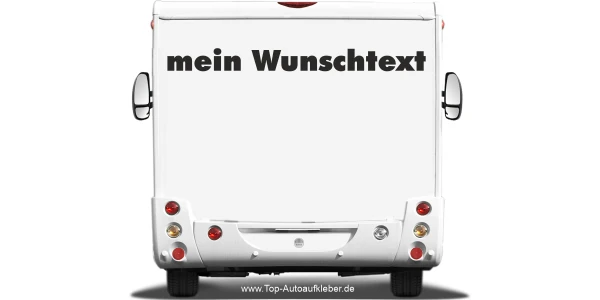 Wohnmobilaufkleber Wunschtext | 24
