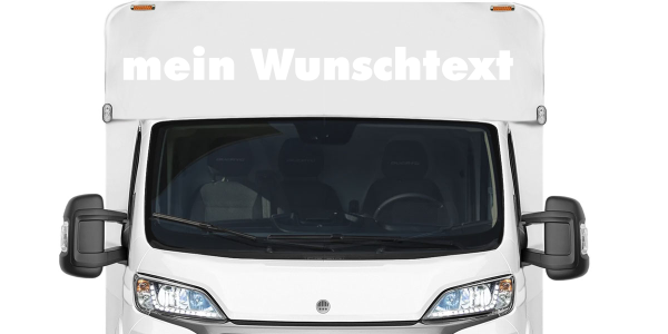 Preview: Wohnmobilaufkleber Wunschtext | 24