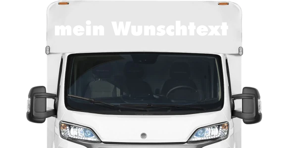 Wohnmobilaufkleber Wunschtext | 24