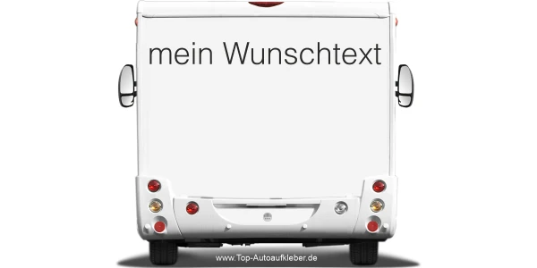 Wohnmobilaufkleber Wunschtext | 25