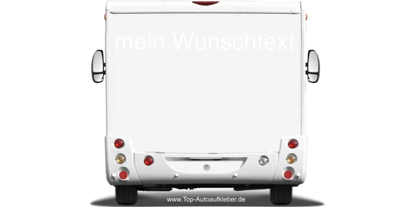 Wohnmobilaufkleber Wunschtext | 26