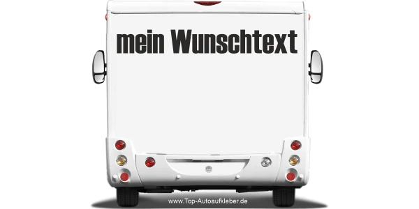 Wohnmobilaufkleber Wunschtext | 28