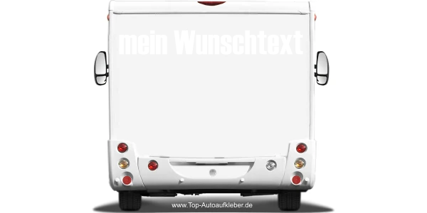 Wohnmobilaufkleber Wunschtext | 28