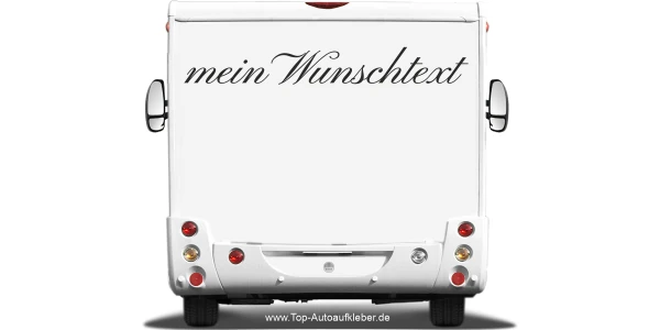Wohnmobilaufkleber Wunschtext | 3
