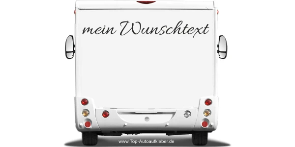 Wohnmobilaufkleber Wunschtext | 4