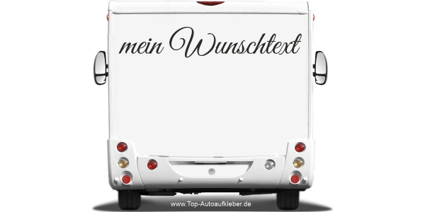 Wohnmobilaufkleber Wunschtext | 45