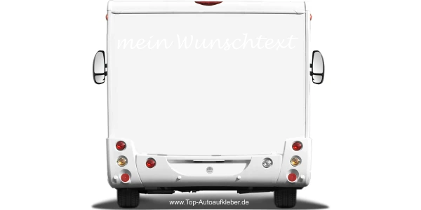 Wohnmobilaufkleber Wunschtext | 6