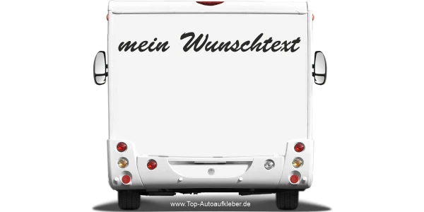Wohnmobilaufkleber Wunschtext | 9