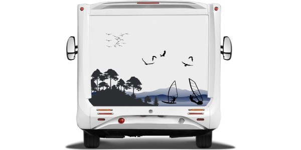 Preview: Wohnmobilaufkleber Surfen Preview: Wohnmobilaufkleber Surfen