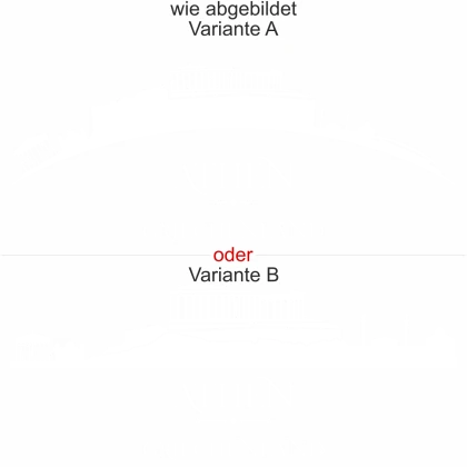 Wohnmobilsticker Skyline Athen - Ansicht Ausrichtung mit Farbauswahl