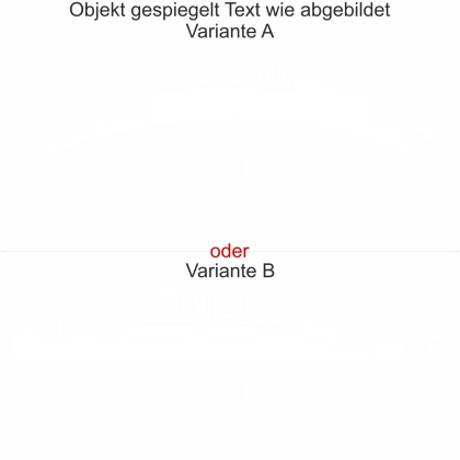Wohnmobilsticker Skyline Athen - Ansicht Ausrichtung mit Farbauswahl und Variante