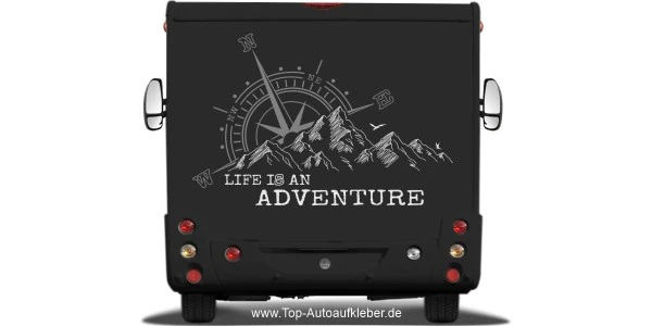 Wohnmobilfolierung Life is an adventure